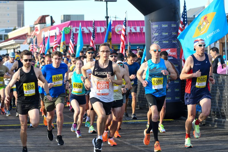 Southern Delaware Tourism’s 2024 Best Event award went to the Coastal Delaware Running Festival, an annual event with races held in Rehoboth Beach, Delaware State Parks, Lewes and Dewey Beach. Pictured are half-marathon competitors starting off along the Rehoboth Beach Boardwalk. DAVE FREDERICK PHOTO