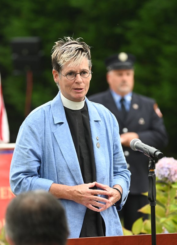 The Rev. Karis Graham of Community Lutheran Church was at a dog park near the Pentagon when the plane flew very low over her head. She then served several tours overseas in the years after.