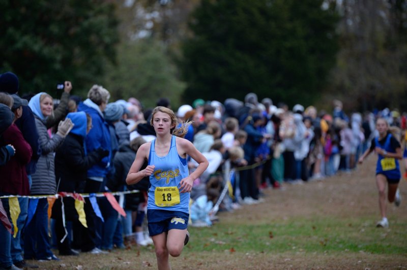 Brielle Antos of Beacon cruises to an eighth-place finish.