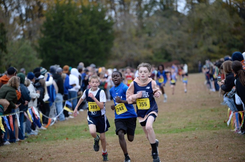 Tristen Farral of Sussex Academy races to the finish.