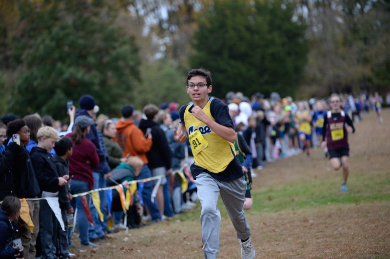 Christian Wolansky of Mariner stays focused on a strong finish.