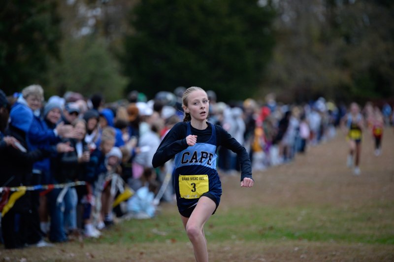 Tenley Hazzard of Fred Thomas posts the 19th-best time.