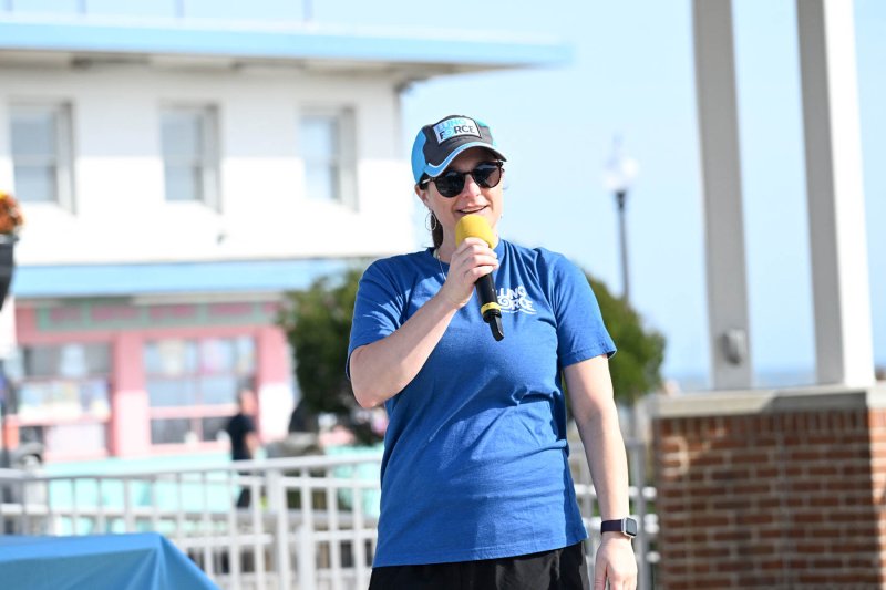Cristina Kalesse of Warriors Never Quit walks in memory of her late husband Rob Kalesse.