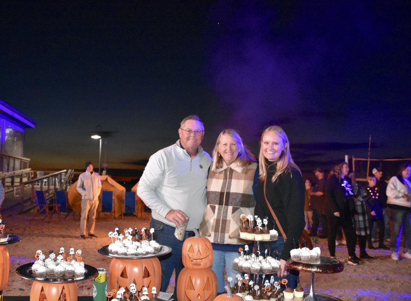 The Dewey Post serves an array of treats to the crowd. Shown is owner Ashley Skarda and her parents Michelle and Ron.