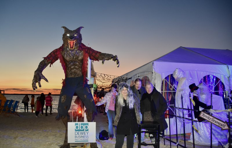 Patricia Wright, former mayor of Dewey Beach, gets in the spooky-spirit at the Haunted Zombie Beach Spooktacular. MAYA YNGVE PHOTOS