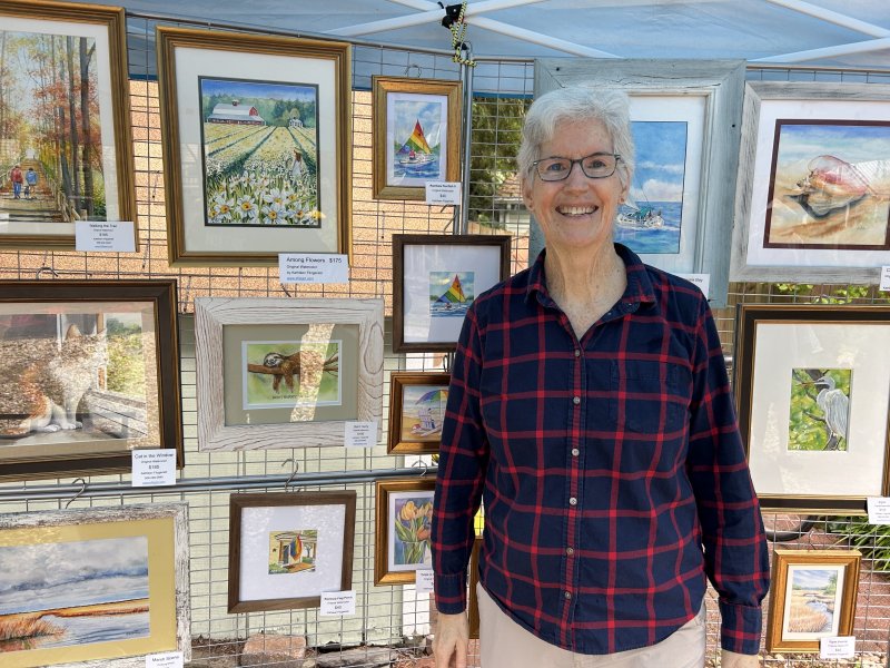 Kathleen Fitzgerald is among the 28 artists selling their work at the annual Art Walk. RYAN MAVITY PHOTOS