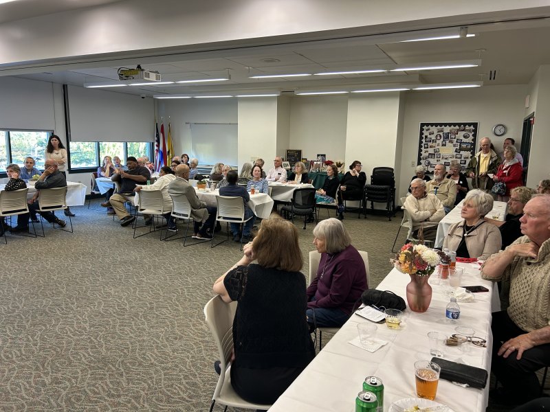 The assembled crowd at Friends of the Milton Public Library’s gala event Oct. 18.