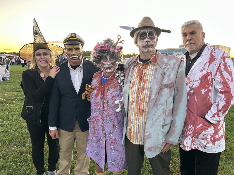Among those who came dressed for the occasion are (l-r) Stephanie Pleli, Dennis Nardo, Kendra Robinson, Ken Robinson and Dominic Selvi. RYAN MAVITY PHOTOS