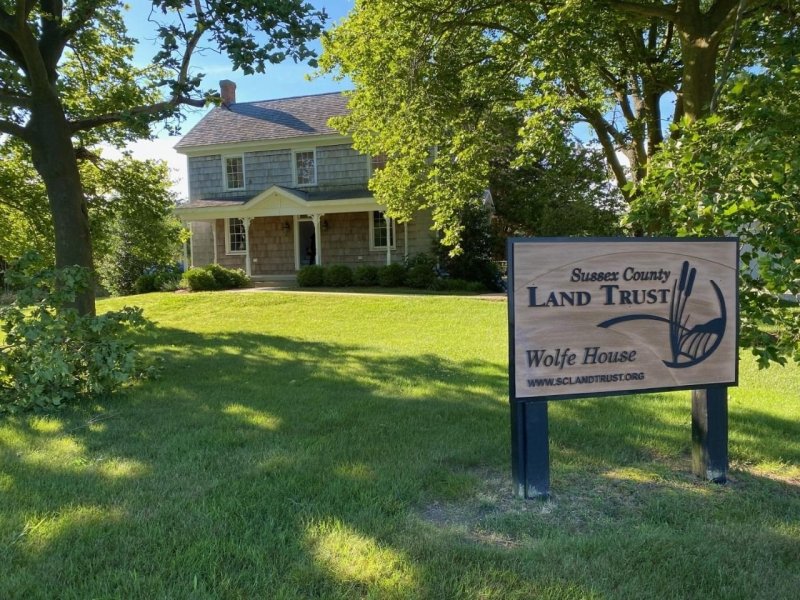 The Wolfe House serves as Sussex County Land Trust headquarters and provides space for programs. This 18th century farmhouse, once owned by the Wolfe family, was recently restored through a public-private partnership between the Sussex County Land Trust and the Delaware Division of Parks. SCLANDTRUST.ORG PHOTO
