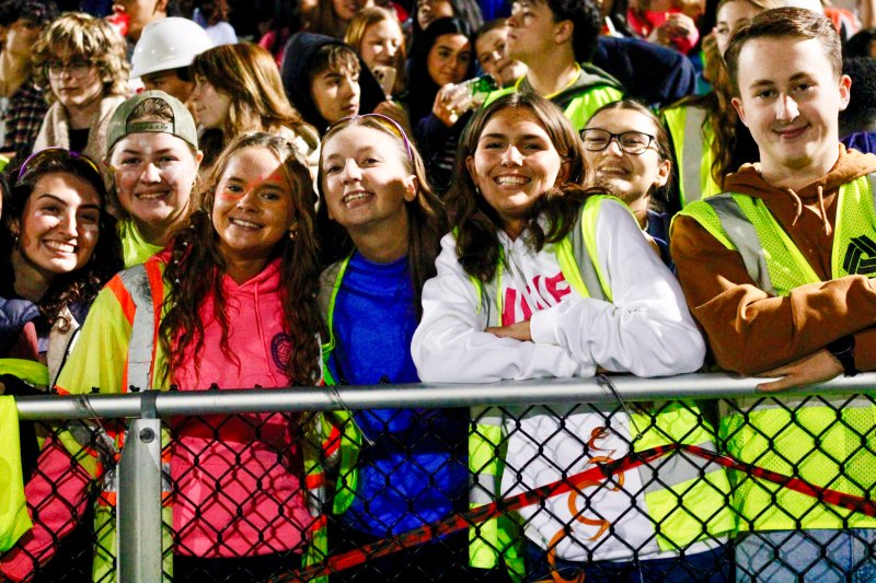 Brightening the world with their smiles, and vests, are (l-r) Karina Lopez, Jenna Davis, Victoria Evans, Kallie Hope and Sarah Lester-Stranik. AARON R. MUSHRUSH PHOTO