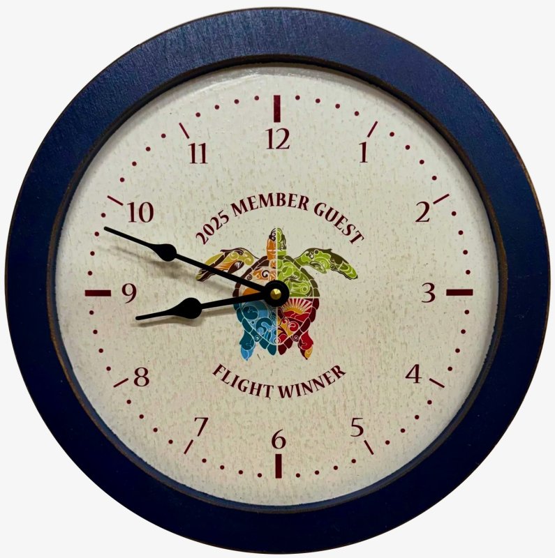 Golf tournament mementos such as this clock are the stock in trade of Signs By The Sea, a successful New Jersey company serving hundreds of golf clubs and courses throughout the U.S. SUBMITTED PHOTO