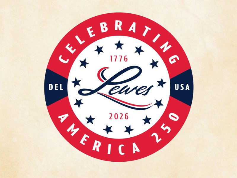 The Lewes 250 logo will soon be featured on merchandise that will be available at the Ryves Holt House at 218 Second St. Lewes250.com, a website with a calendar of events and more will launch on Nov. 1. CITY OF LEWES IMAGE