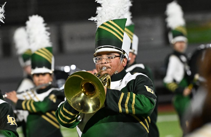 Indian River’s Larry Ordinola Marin plays the mellophone.