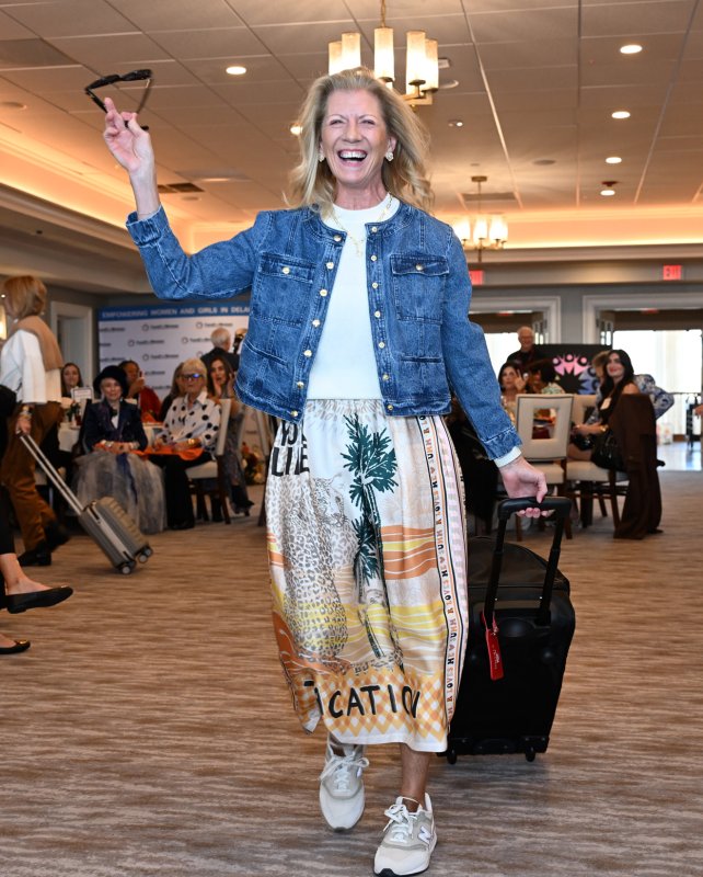 Cathy Seeber wears a vacation outfit from Lucky Poppy.