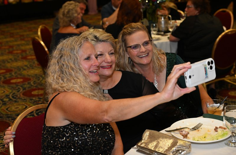 Taking a selfie to remember the event are (l-r) Traci Humphries, Philomena Kline and Christina Gaul.