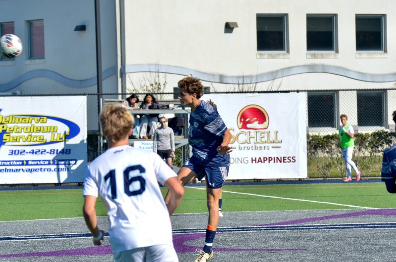 Sussex Academy senior Liam Stegall has been a major factor in the air to close out the season.