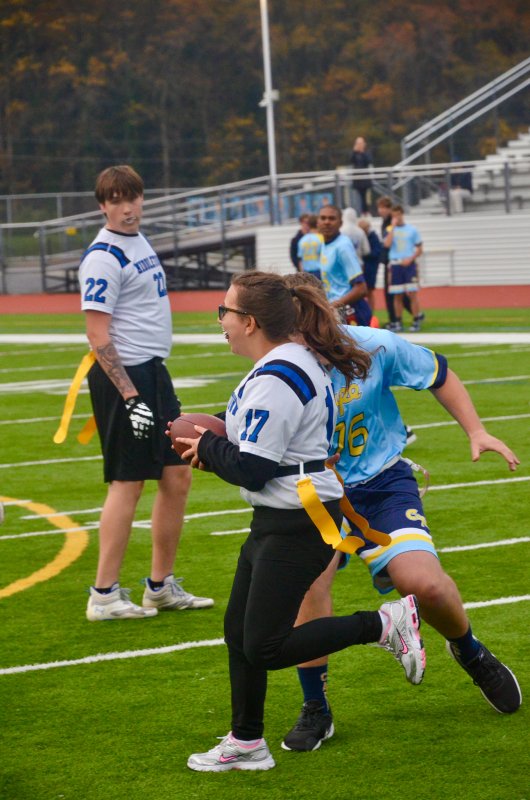 Middletown sophomore Savanna Maffett picks up chunks of yards on a carry.