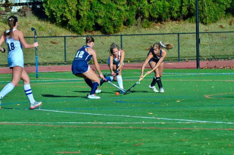 Seahawks junior Bailey Mears earns a late corner for her team.