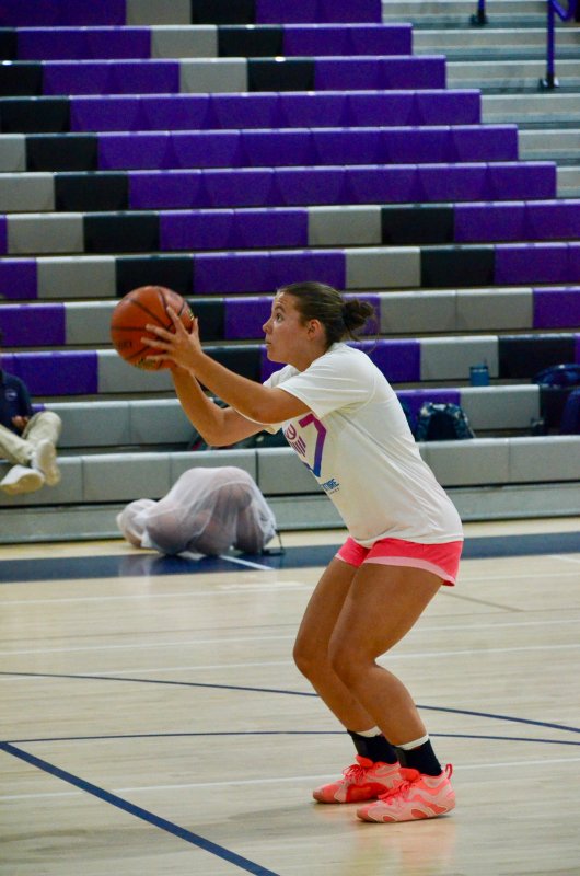Grayce Glover takes a foul shot.