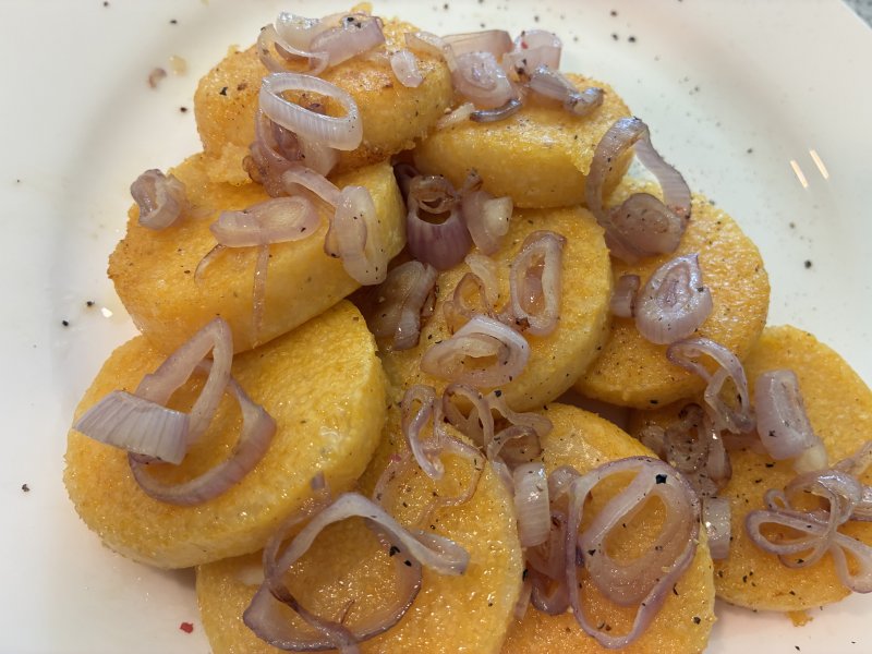 Polenta can be served soft and creamy (like mashed potatoes) or cooled until firm, then sliced and sautéed. SUBMITTED PHOTO