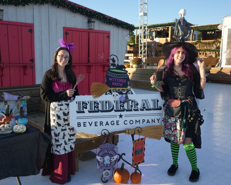 Representing Federal Beverage Company at the Wicked Brew Fest are Ella Scala, left, and Pam Foulke.