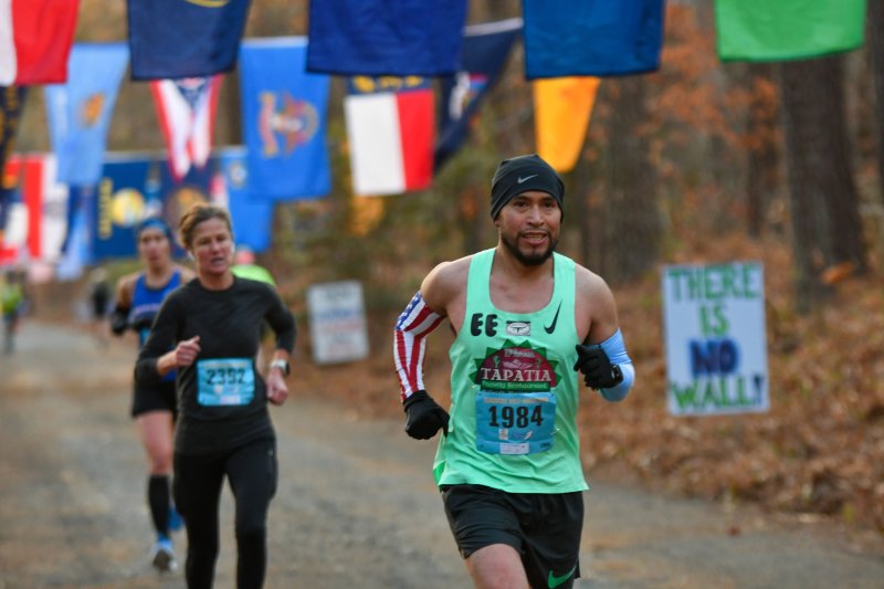 Francisco Puac was the top local finisher in the half-marathon last year, posting a 1:24:54 time. DAVE FREDERICK PHOTO