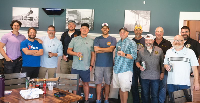 DelaWeAre beer partnering organizations for 2025 include (l-r) Liam McCall, Ruggerio, Willson & Watson; Joe Shacklett, National Ticket Co.; Eric Camper and Mike Anderson, Big Oyster Brewery; Mike Reilly and Jon Schorah, Dewey Beer Co.; Jason Weissberg, Crosby Farms; Kevin Schatz, Volunteer Brewing Co.; Matt Bartley, Proximity Malt; Ken Lutz, AC Beverage; Larry Horwitz, Crooked Hammock Brewery; and Andy Poole, Apothecary Brewing. SUBMITTED PHOTO