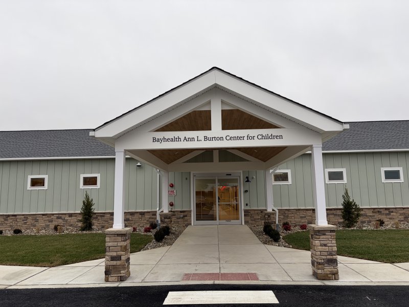Bayhealth dedicated its new Ann Burton Center for Children Nov. 19, a facility that will offer child care for 102 Bayhealth employees at the hospital’s Sussex Campus in Milford. The facility, set to open in early 2026, is named after Ann Burton of the Burton family, which owns the i.g. Burton Auto Group. RYAN MAVITY PHOTOS