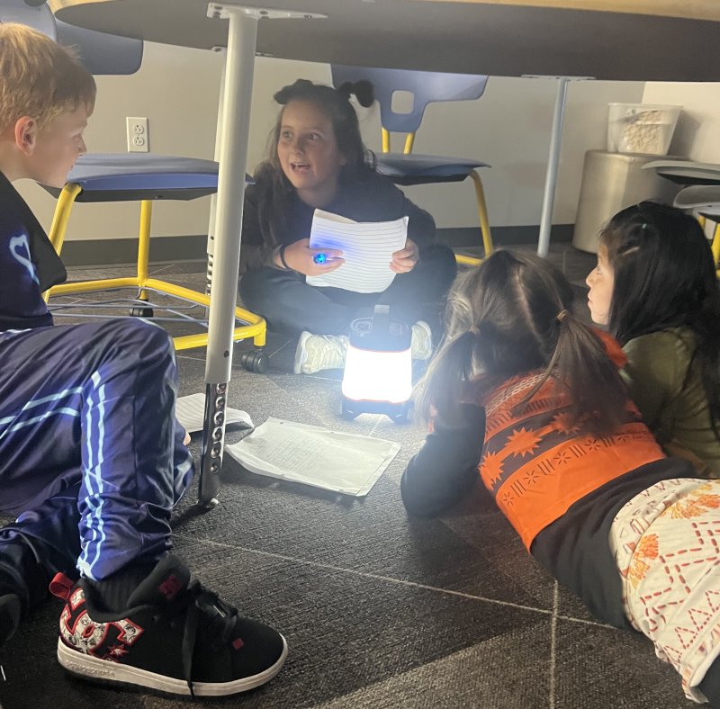 HOB students bring stories to life with flashlight readings