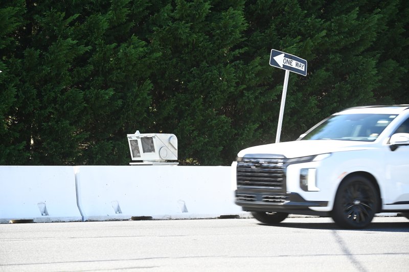 A speed camera tucked away off southbound Route 1 near Red Mill Pond will start fining speeders Tuesday, Nov. 11. NICK ROTH PHOTO