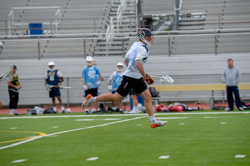 Jack Schell flies through the midfield.