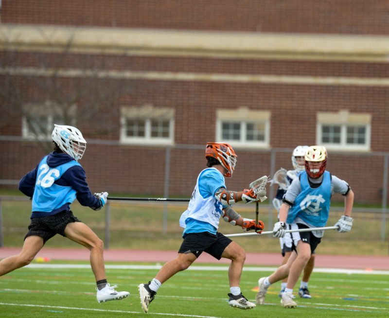 Mikey Frederick rolls to the goal.