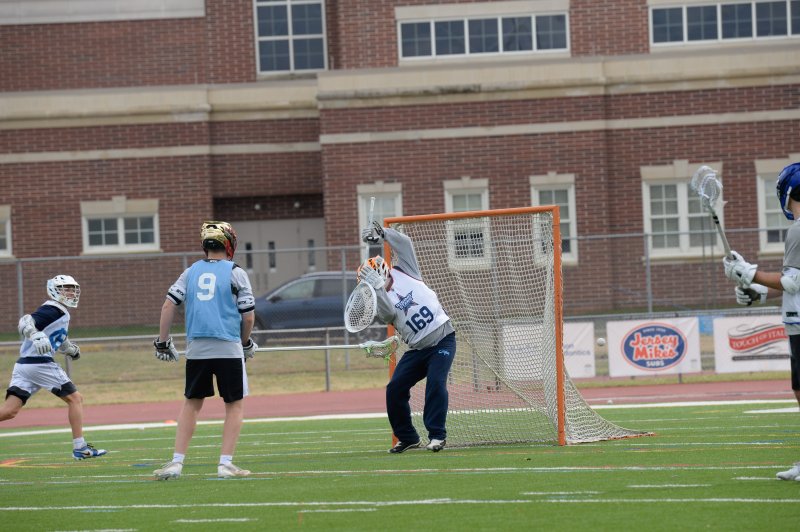 Jeff Trench makes a save.