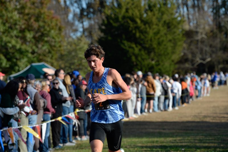 Riley Stazzone of Cape logs a time of 16:30.