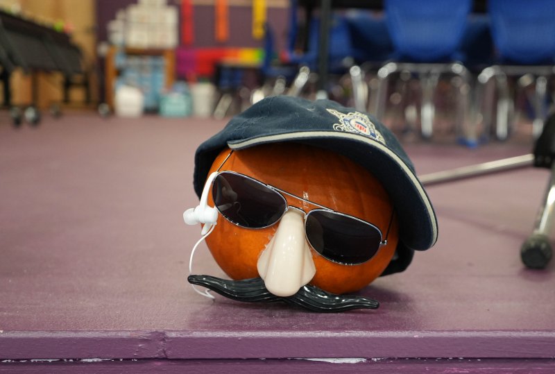 You may not be able to tell from the disguise, but this is actually a pumpkin.
