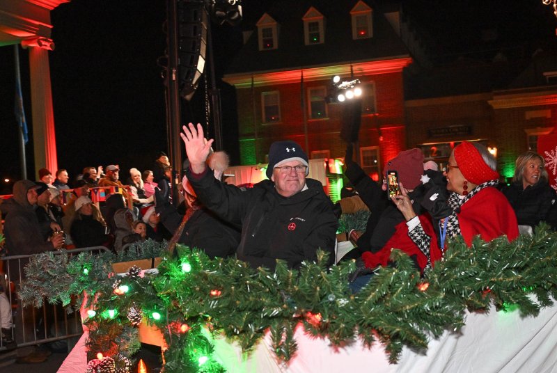 Georgetown Mayor Bill West waves to his constituents.