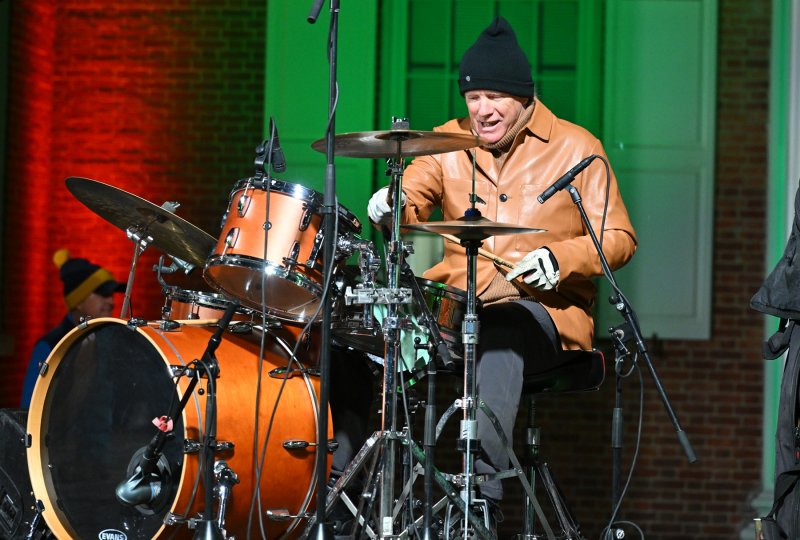 Michael Shockley plays drums for the musical groups.