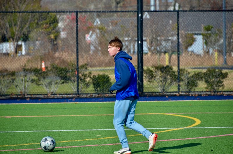 Aleks Danilenko looks for options.