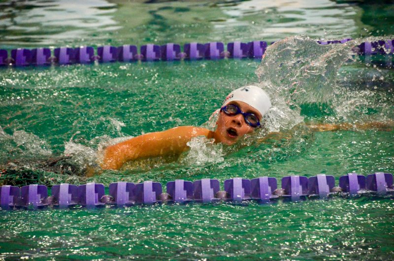 Sussex Academy eighth-grader Nolan Furlong is warming up to the waters.