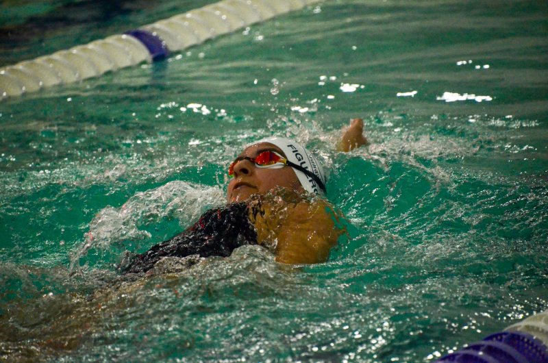 Sussex Academy junior Camila Figueroa backs her way into the winner's circle.