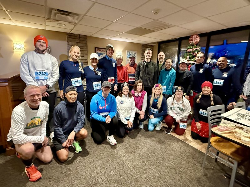 Surfgimp Foundation charity runners before the 2025 Rehoboth Seashore Marathon. SUBMITTED PHOTOS