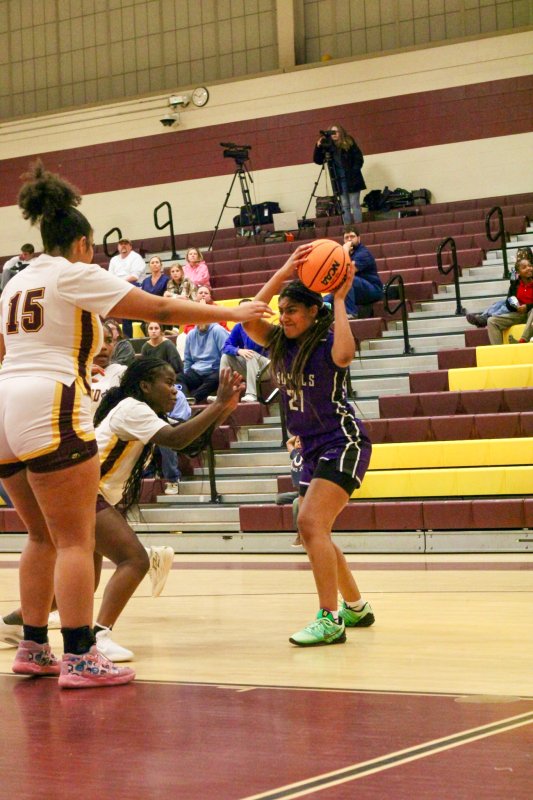 Delmarva Christian senior Eva Elliott fights through an injury to give her team minutes.