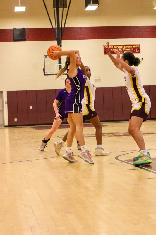 Delmarva Christian senior Riley Barto begins to pass.