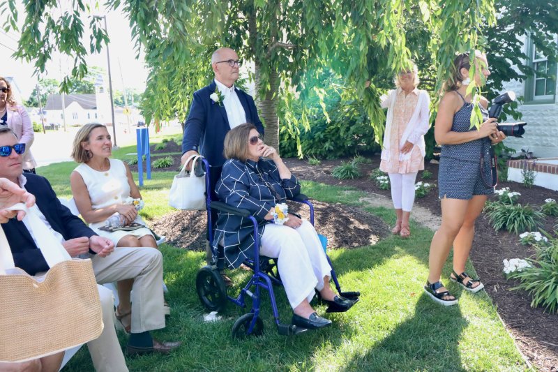 Peggy Rollins joined her family that day for the unveiling of Beebe’s R. Randall Rollins Center for Medical Education on Jul. 3, 2024. Peggy once worked in the billing department in the Shaw building. BILL SHULL PHOTO
