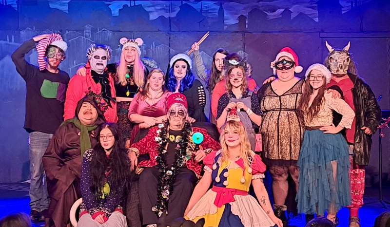 Mr. Moribund's Theatre of Terror cast members will will give a radio play-style performance of spooky Christmas stories and songs Dec. 12-13 at the Riverfront Theater in Milford. SUBMITTED PHOTO
