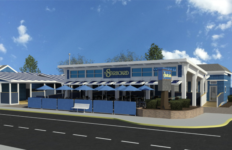 Pavilion construction underway at The Starboard