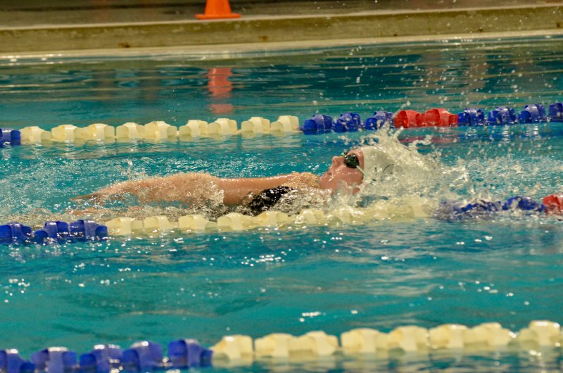 Seahawks eighth-grader Catherine Elder keeps her arms rotating in the individual medley.