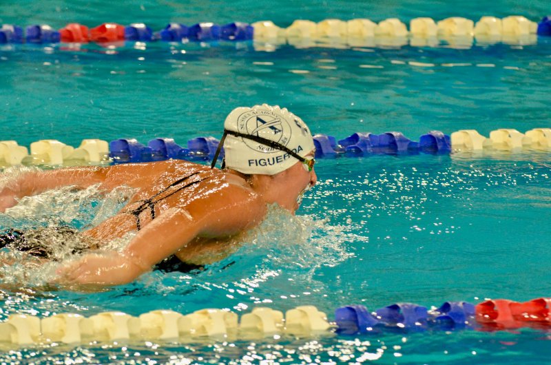 Sussex Academy junior Camila Figueroa advances the case for it to be called the “Figueroa Fly” after she took first following her brother’s victory in the same event.