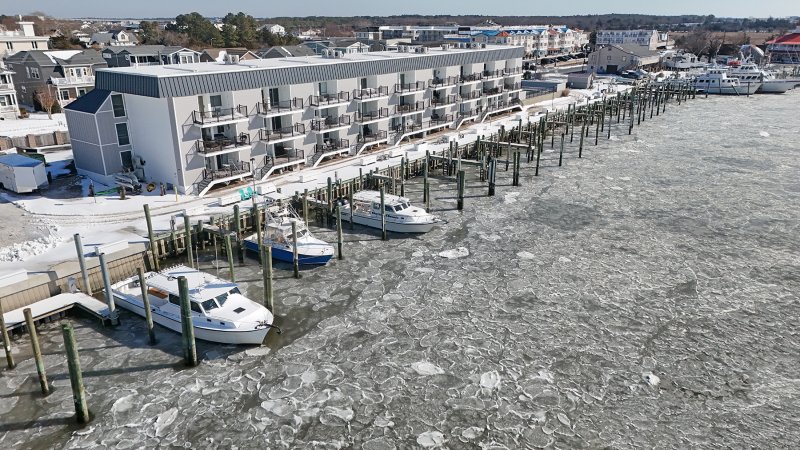 The Lewes-Rehoboth Canal ices over Jan. 28.