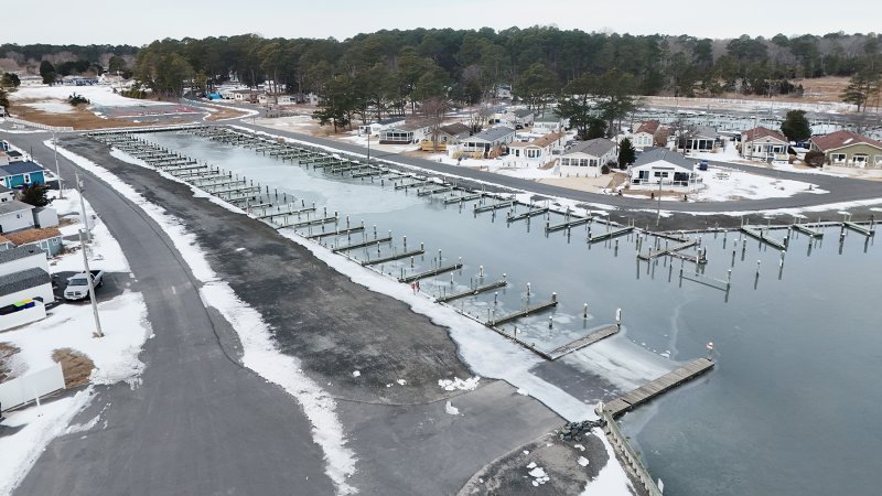 In just a few months, the marina at White House Beach will be full of boats.